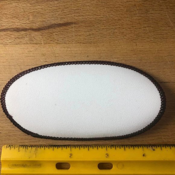 12 Blank Embroidered Four and One Half Inch Oval Patches - Picture 3 of 4